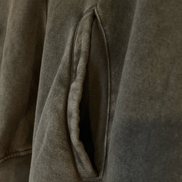 GAP Green Fleece Bomber Zip up Vintage Soft Relaxed Large Jacket Sweatshirt EUC! - Picture 10 of 10